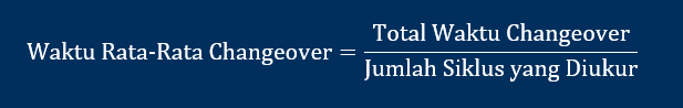Rumus Waktu Rata-Rata Changeover